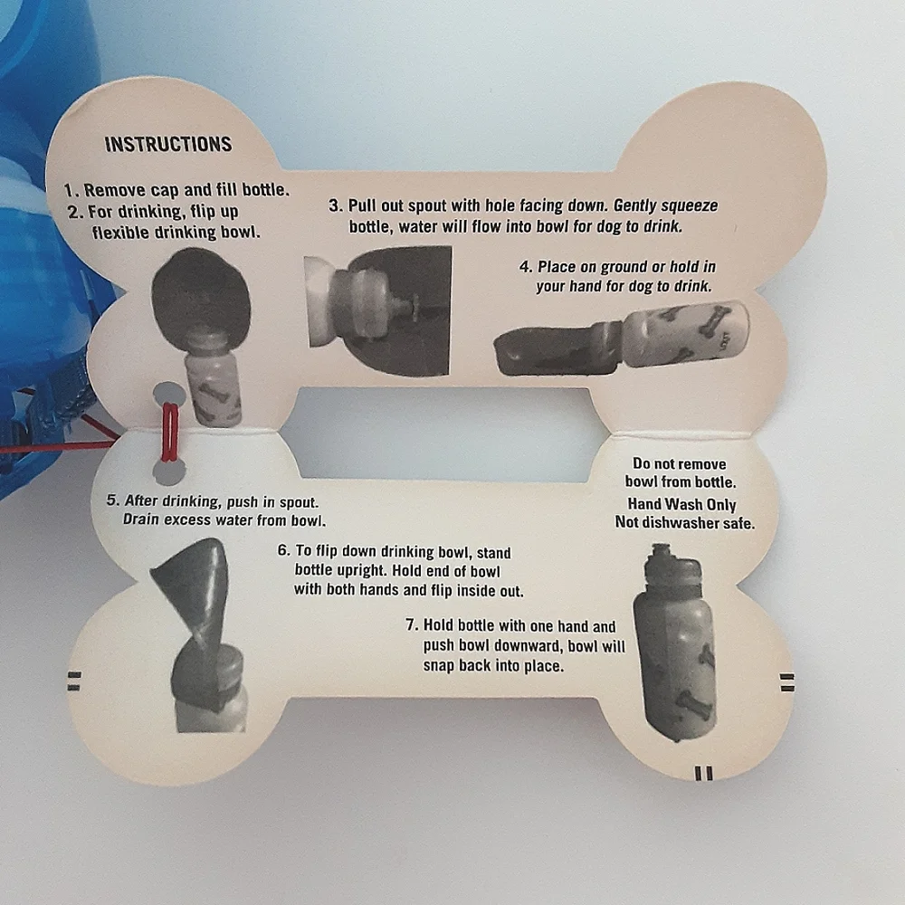 Portable Water Bottle And Bowl For Dogs
